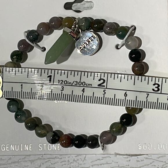 HEALING STONE Jasper Stretch Bracelet NWT - Picture 4 of 4